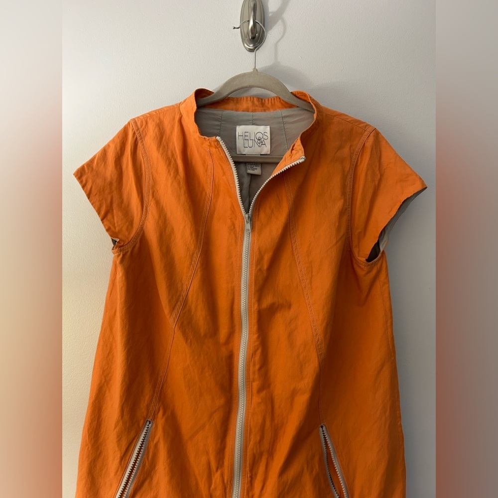 Helios & Luna Orange Zip-Up Jacket